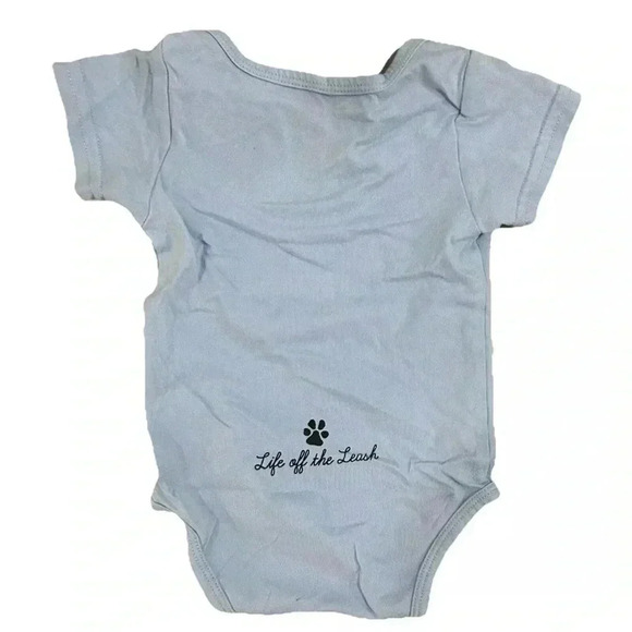 Baby The Black Dog Blue One Piece Size 6 Months - Picture 4 of 4